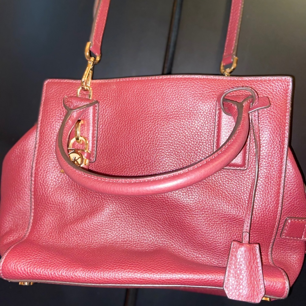 Michael Kors Burgundy Cross Body/Shoulder Purse